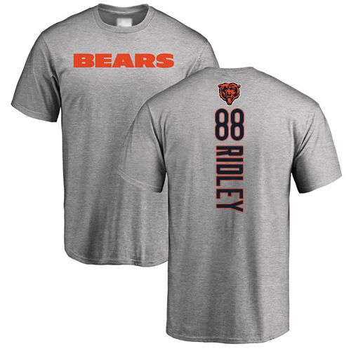 Chicago Bears Men Ash Riley Ridley Backer NFL Football #88 T Shirt->->Sports Accessory
